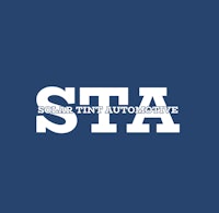 the sta logo on a blue background